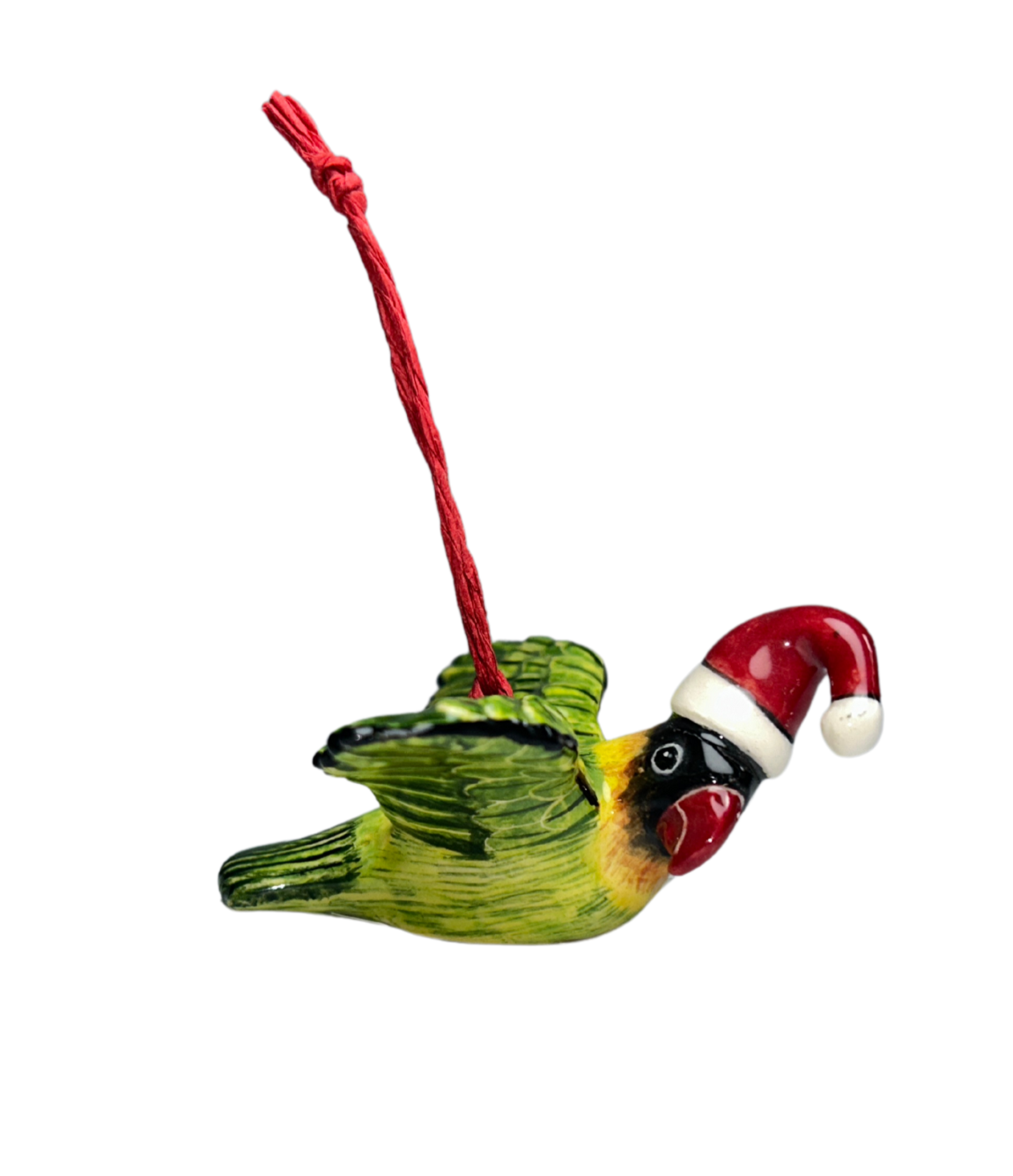 Black-cheeked parakeet with hat tree hanger medium