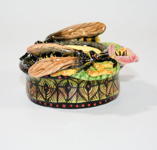 Insect & Flower Candle Holder
