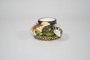 Bee & Flower Candle Holder
