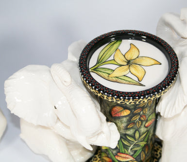 Large Elephant Candlestick