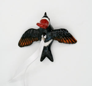 Bearded Scrub Robin tree hanger medium