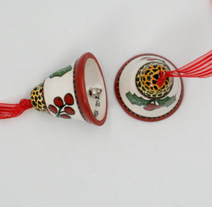 Bell hanger pair leopard trim