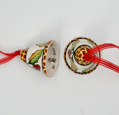 Bell hanger pair giraffe trim