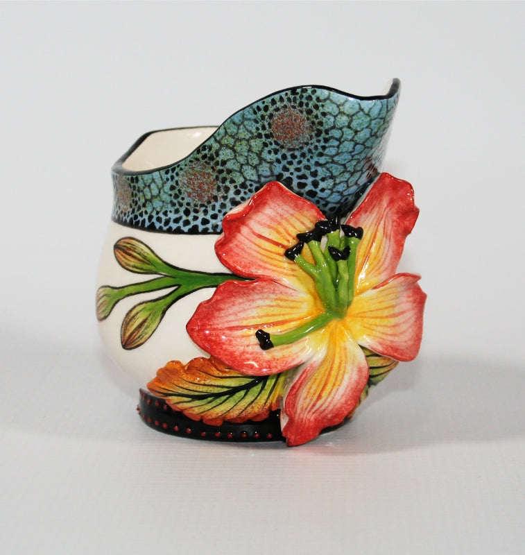 Black Bird with Blue Pattern Tea/Coffee Set