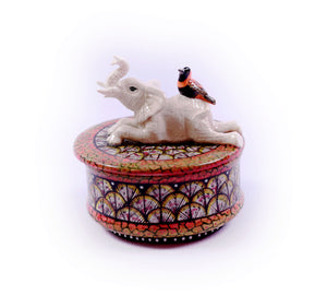 White elephant jewellery box