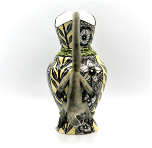 Monkey handle decorative jug