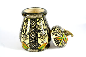 Leopard large cookie jar