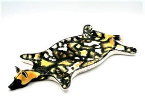 African wild dog skin