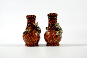 Zebra and birds salt and pepper set