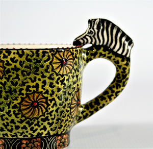 Zebra head mug