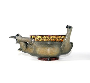 Upside down rhino bowl