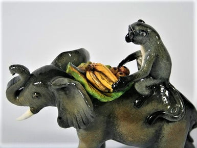 Elephant with Monkey on its back