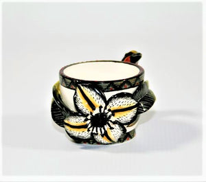 Bushshrike & flower egg cup