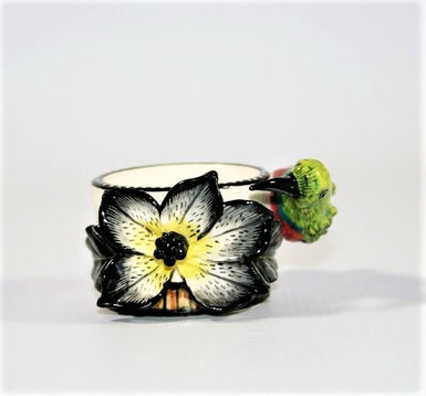 Sunbird & flower egg cup