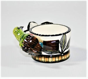 Sunbird & flower egg cup