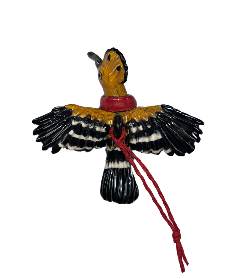 Hoopoe with scarf tree hanger medium