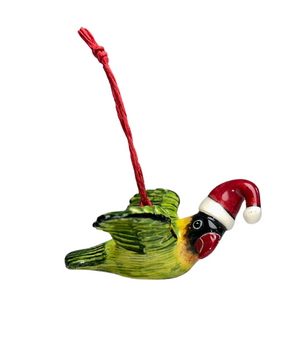 Black-Cheeked Parakeet with hat tree hanger medium