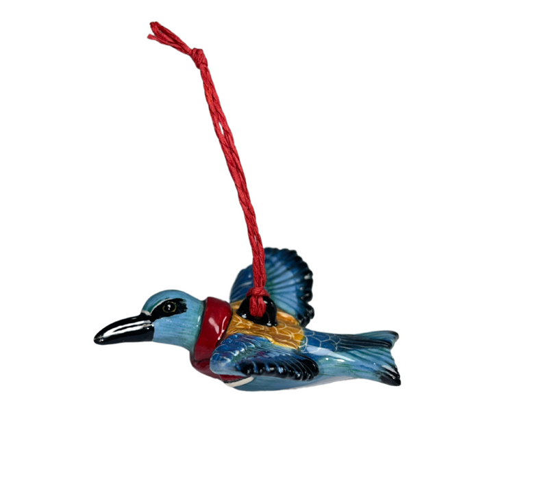 Alcedo with Scarf tree hanger medium