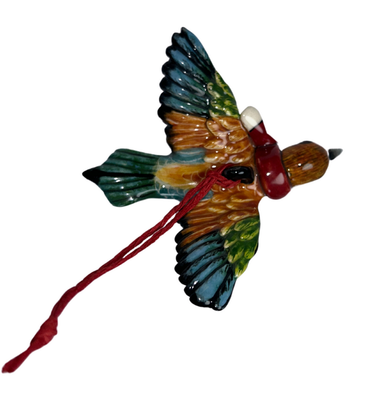 Bee-eater with scarf tree hanger medium