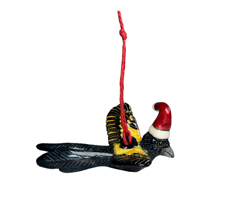 Paradise Whydah with hat tree hanger medium