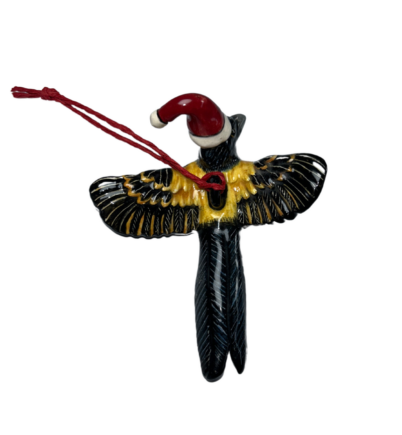 Paradise Whydah with hat tree hanger medium