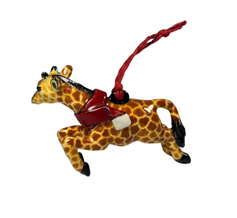 Giraffe with scarf tree hanger medium