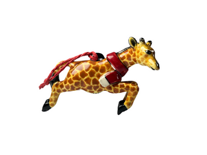 Giraffe with scarf tree hanger medium