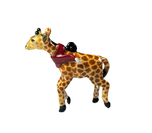 Giraffe with scarf tree hanger 1 small