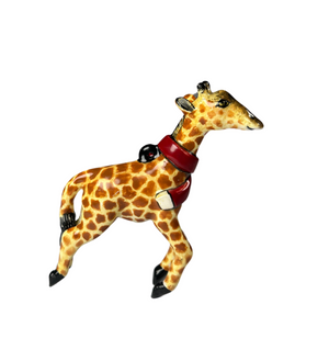 Giraffe with scarf tree hanger 2 small