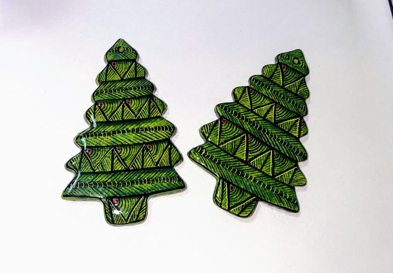 Christmas tree hanger pair