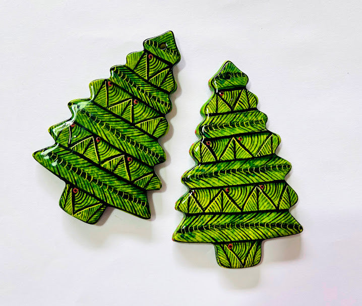 Christmas tree hanger pair