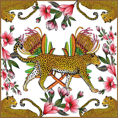 Leopard Luxe Silk Scarf