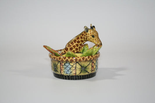 Giraffe & Leaf Candle Holder