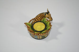 Giraffe & Leaf Candle Holder