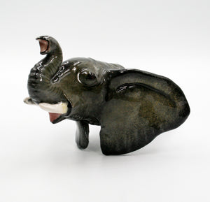 Elephant head with black base & open mouth wine bottle stopper