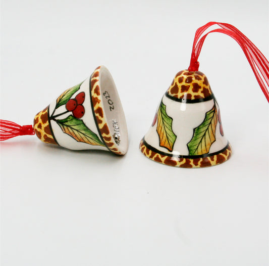 Bell hanger pair giraffe trim