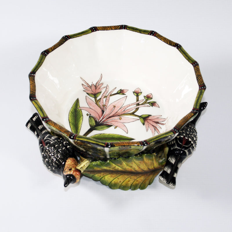 Crested Barbet Serving Bowl