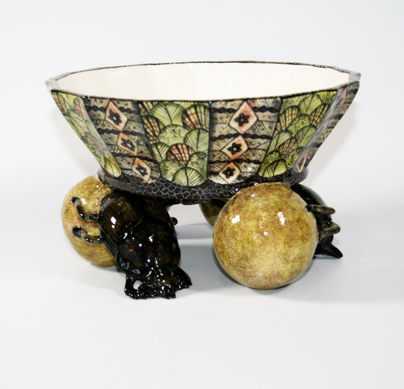 Dung Beetle Serving Bowl