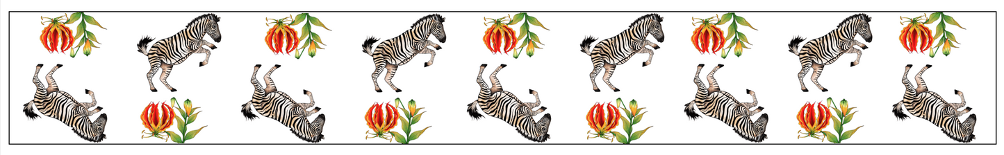 Zebra Blaze Table Runner