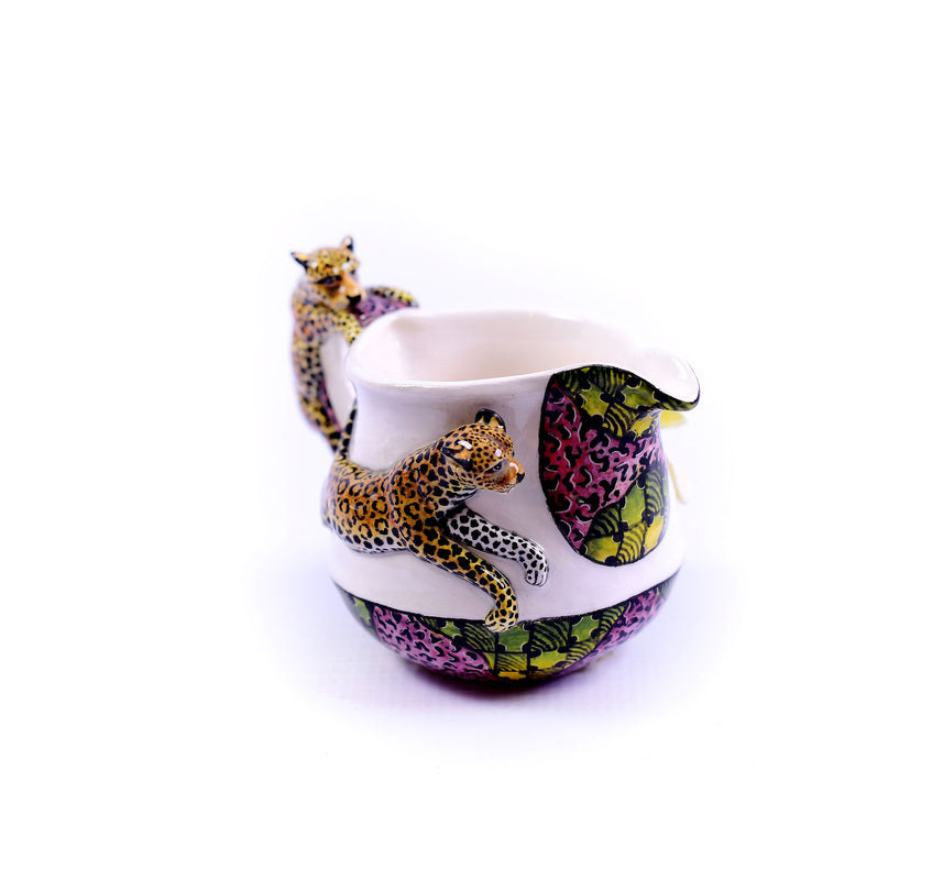 Leopards on jug