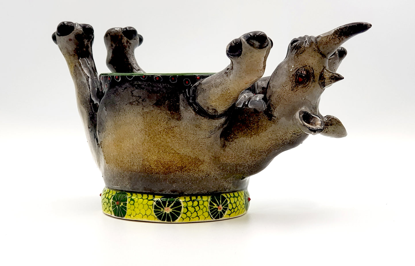 Upside Down Rhino Ring Bowl
