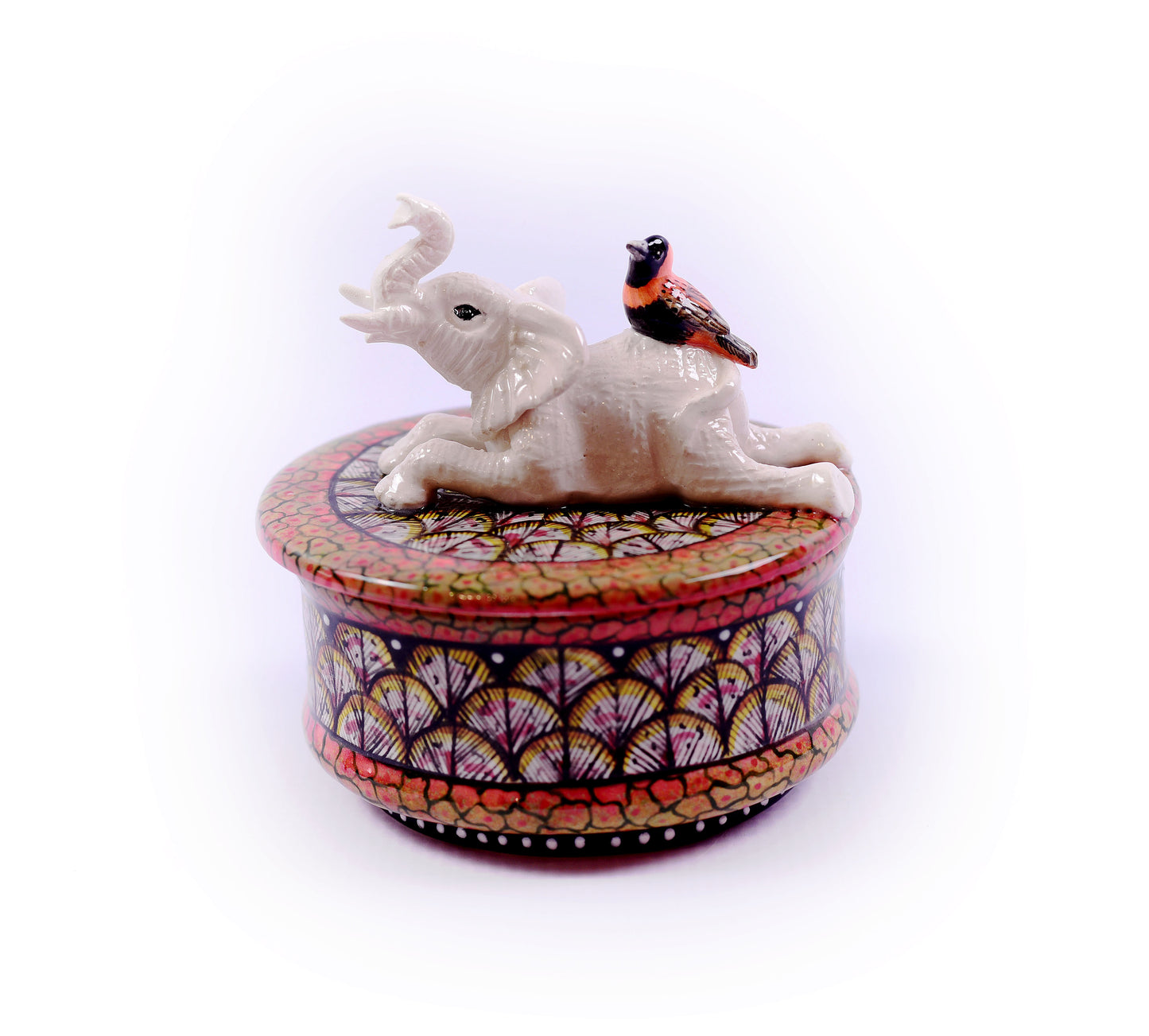 White elephant jewellery box