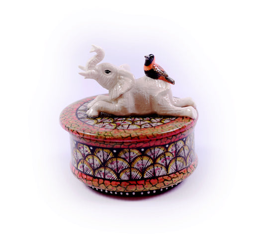 White elephant jewellery box