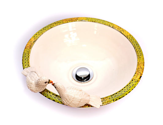 White doves wash hand basin