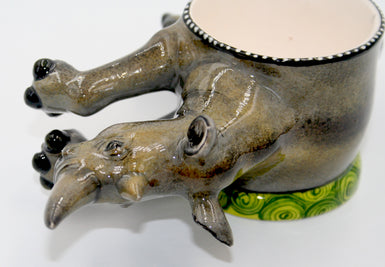 Rhino candle holder