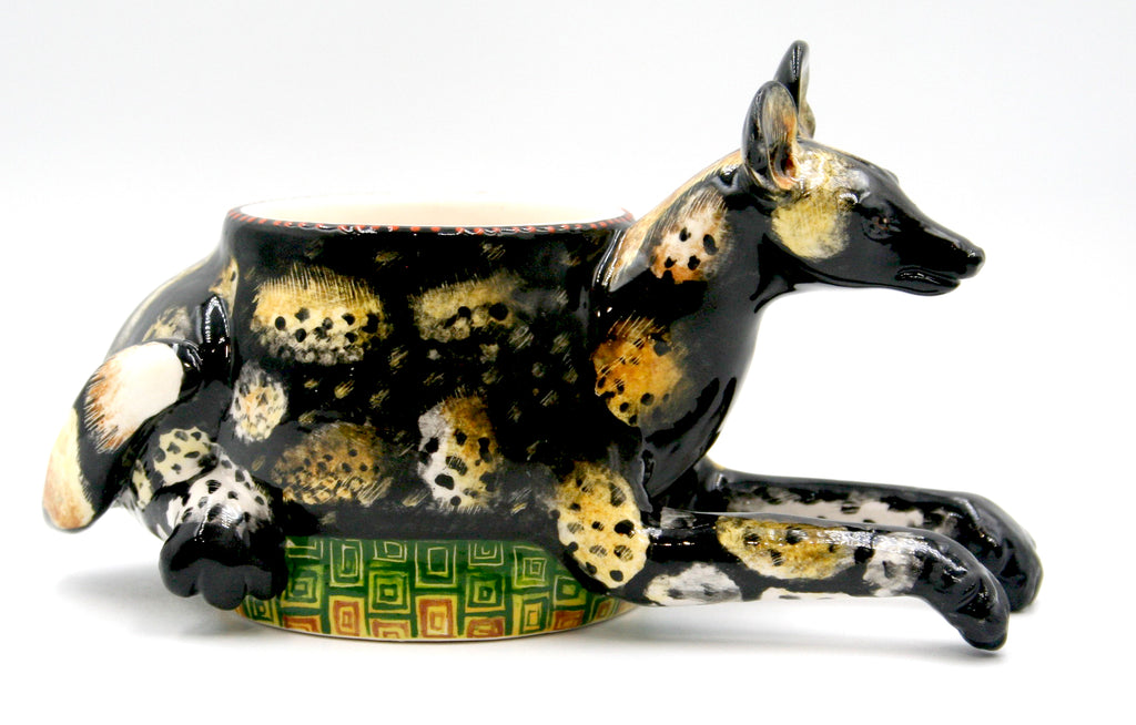 Wild dog ring bowl