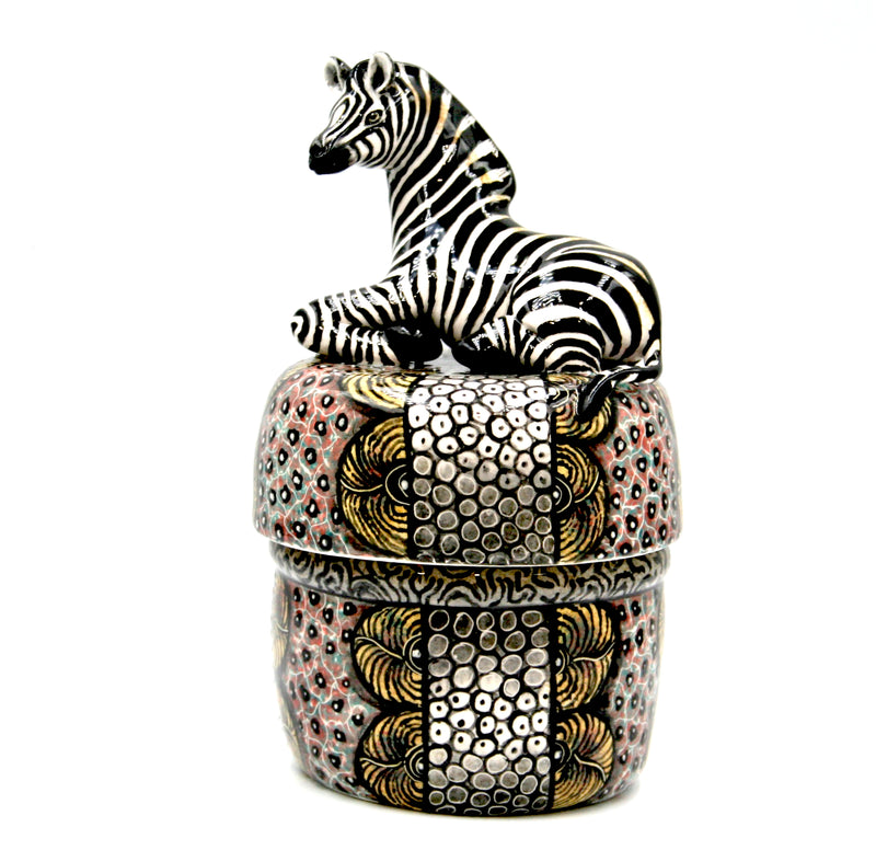 Zebra jewellery box