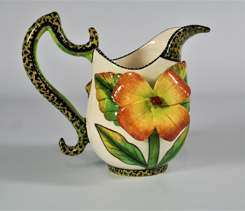 Leopard print on handle & lip Jug