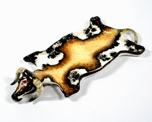 Nguni Cow Skin with black & light brown patches