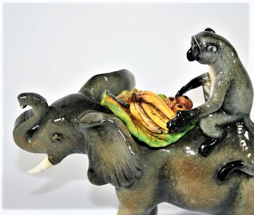 Elephant with Monkey on its back